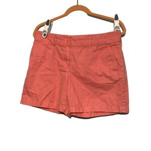 LOFT Women's Riviera Mid-Rise Salmon Pink Shorts Sz 6